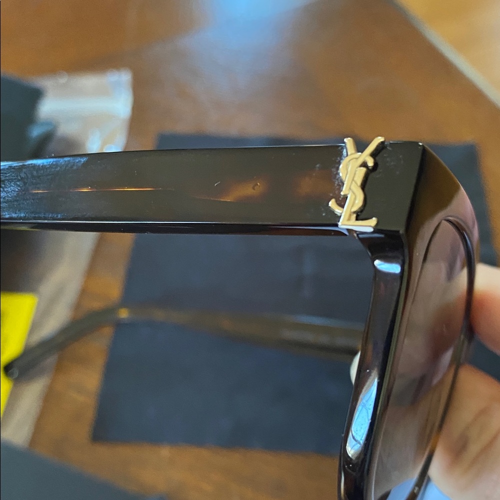 Authentic Saint Laurent Tortoise Shell Sunglasses - image 4